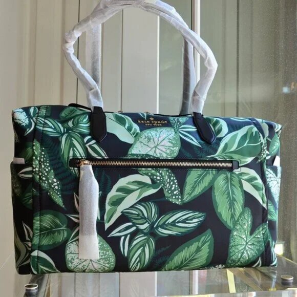Kate Spade New York Chelsea Fern Foliage Weekender - Picture 8 of 8